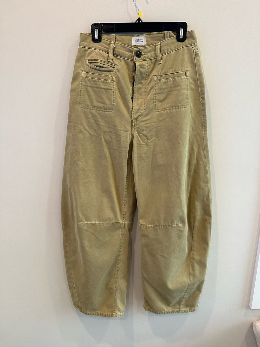Citizens Of Humanity Olive Green Barrel Utility Chinos